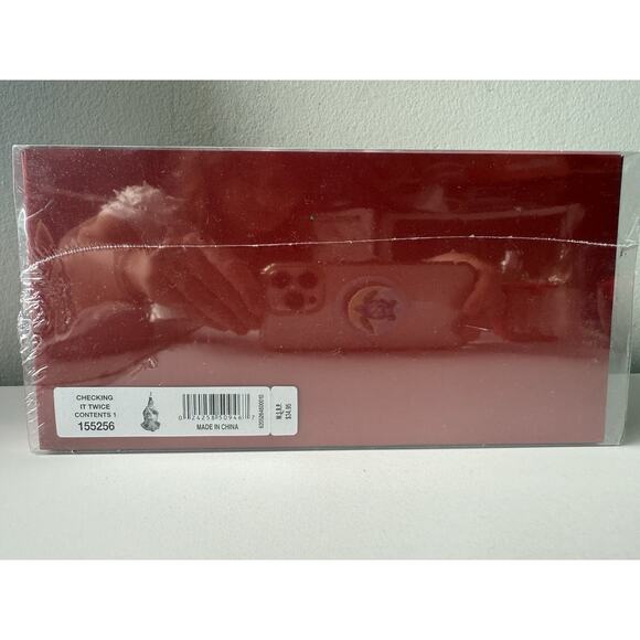 Waterford Marquis Ornament - Red/White/Silver Santa w/List & Bell - 6.5", Sealed - Picture 4 of 6